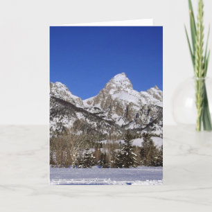 Cartes Pour Fêtes Annuelles Grand Tétons, WY Winter