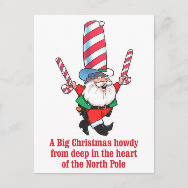 Cartes Pour Fêtes Annuelles Grande salutation de vacances de Noël d'HUMOUR (Devant)