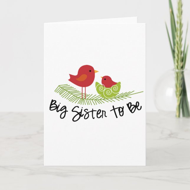 Cartes Pour Fêtes Annuelles grande soeur pour Noël birdies (Devant)