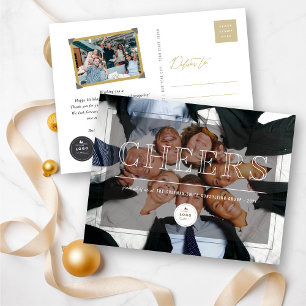 Cartes Pour Fêtes Annuelles Grande Soirée Entreprise Photo moderne Entreprise