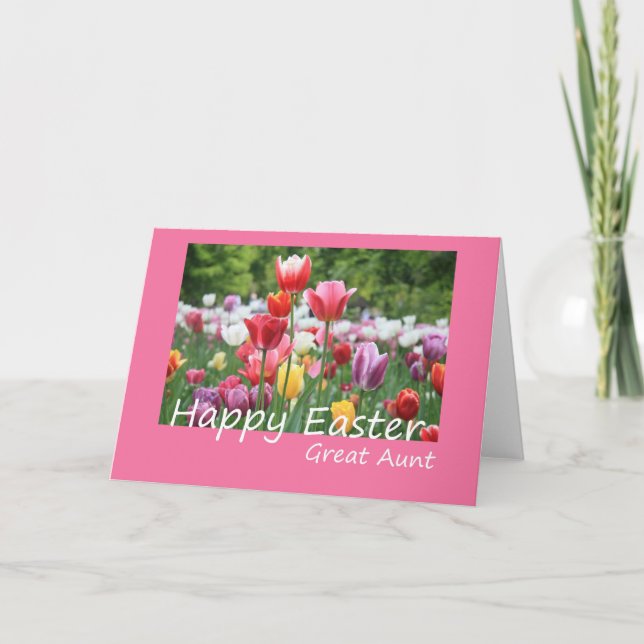 Cartes Pour Fêtes Annuelles Grande Tante Joyeuse Pâques (Devant)