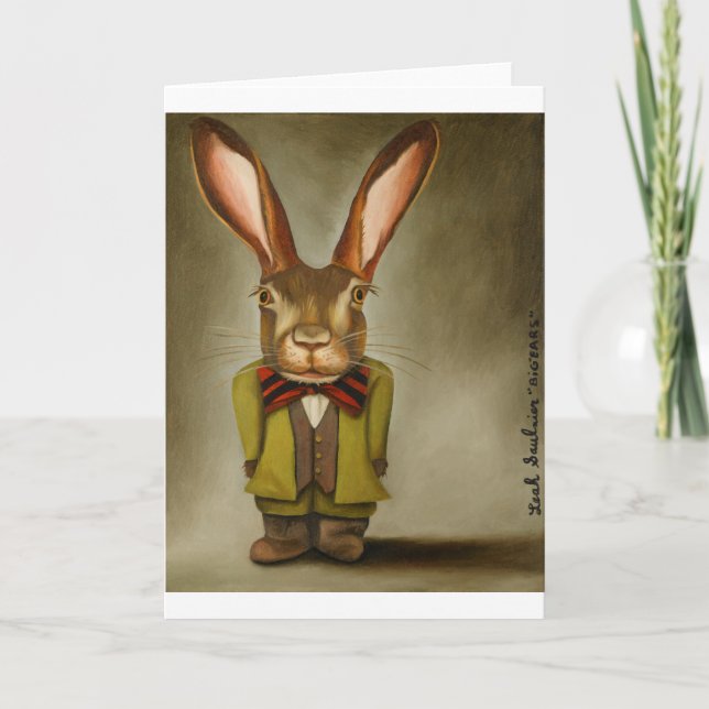 Cartes Pour Fêtes Annuelles Grandes oreilles (Devant)