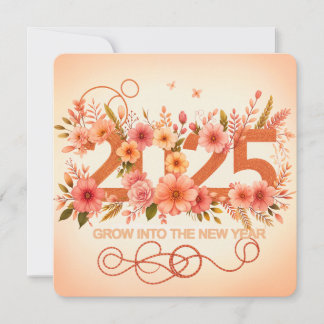 Cartes Pour Fêtes Annuelles Grandir dans la Nouvelle Année