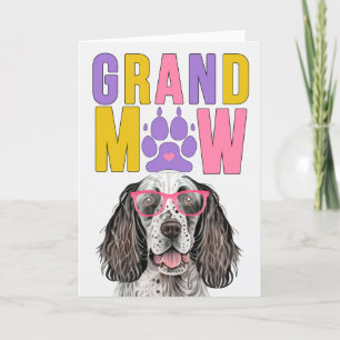 Cartes Pour Fêtes Annuelles GrandMAW Anglais Setter GrandDOG Grand-parents Day