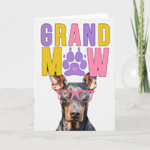 Cartes Pour Fêtes Annuelles GrandMAW Doberman GrandDOG Grand-parents Day