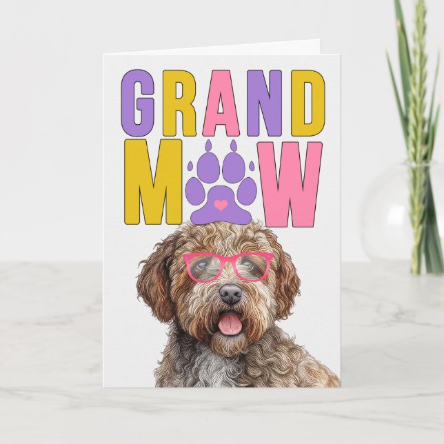 Cartes Pour Fêtes Annuelles GrandMAW Lagotto Romagnolo Funny Grand-parents Day (Devant)