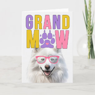 Cartes Pour Fêtes Annuelles GrandMAW Samoyed GrandDOG Grand-parents Day