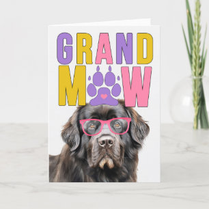 Cartes Pour Fêtes Annuelles GrandMAW Terre-Neuve Chien drôle Journée des grand