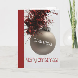 Cartes Pour Fêtes Annuelles Grandpa Merry Christmas card