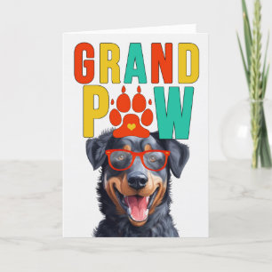 Cartes Pour Fêtes Annuelles GrandPAW Beauceron GrandDOG Grand-parents Day
