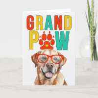GrandPAW Jaune Labrador GrandDOG Grand-parents Day