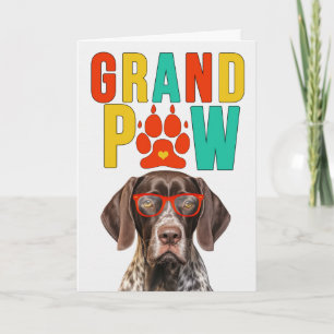 Cartes Pour Fêtes Annuelles GrandPAW Pointer GrandDOG Grand-parents Day