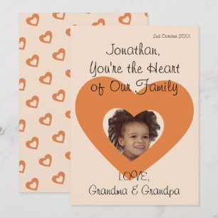 Cartes Pour Fêtes Annuelles Grandson Anniversaire Salutation Rustique simple p