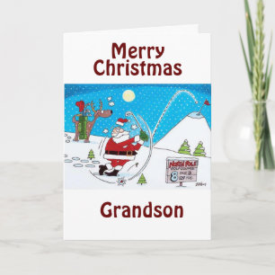 CARTES POUR FÊTES ANNUELLES GRANDSON-ESPOIR QUE VOTRE NOËL EST *JUSQU'À PAR*