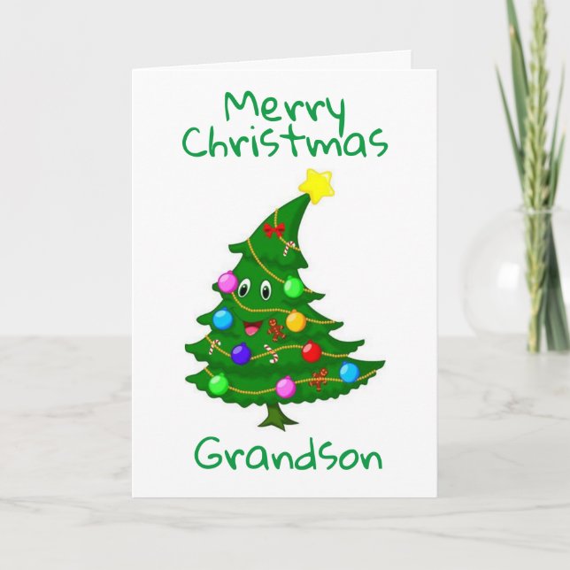 Cartes Pour Fêtes Annuelles GRANDSON-VOUS "ÉCLAIREZ" nos NOËL (Devant)