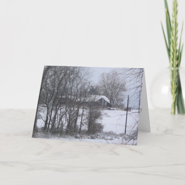 Cartes Pour Fêtes Annuelles grange (Devant)