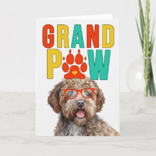 Cartes Pour Fêtes Annuelles GranPAW Lagotto Romagnolo Funny Grandparents Day