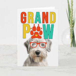Cartes Pour Fêtes Annuelles GranPAW Sealyham Terrier Funny Grand-parents Day