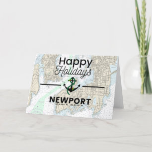 Cartes Pour Fêtes Annuelles Graphique Joyeux Jours fériés - Newport