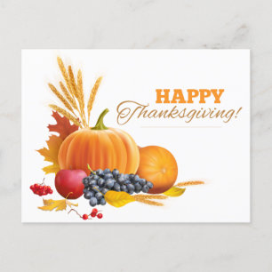 Cartes Pour Fêtes Annuelles Gratitude de l'action de grâces
