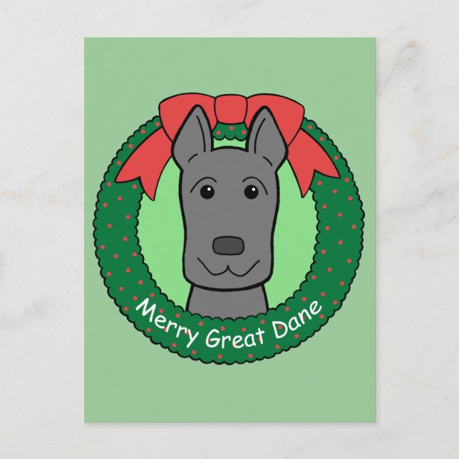 Cartes Pour Fêtes Annuelles Great Dane (Devant)