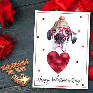 Cartes Pour Fêtes Annuelles Great Dane Amoureux des chiens Valentine Cadeau