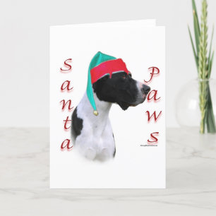 Cartes Pour Fêtes Annuelles Great Dane (manteau) Père Noël Paws