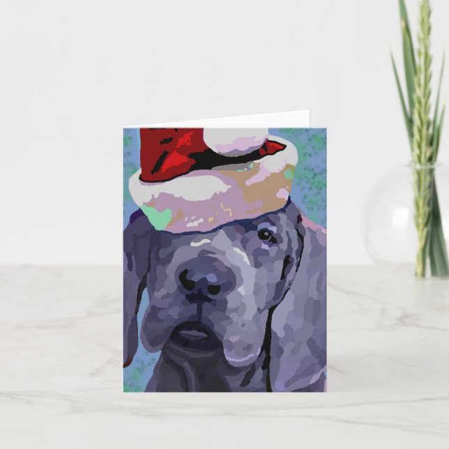 Cartes Pour Fêtes Annuelles Great Dane Puppy (Devant)
