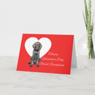 Cartes Pour Fêtes Annuelles Great Grand-fils Glossy Grizzly Valentine Puppy Lo