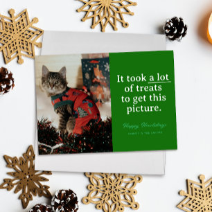 Cartes Pour Fêtes Annuelles Green Beaucoup de soins Happy Howlidays Funny Pet