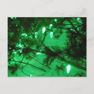 Cartes Pour Fêtes Annuelles Green Christmas Lights