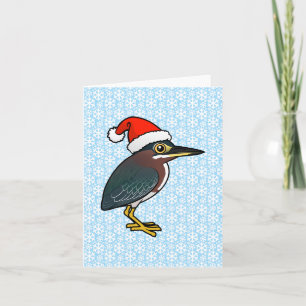 Cartes Pour Fêtes Annuelles Green Heron Père Noël