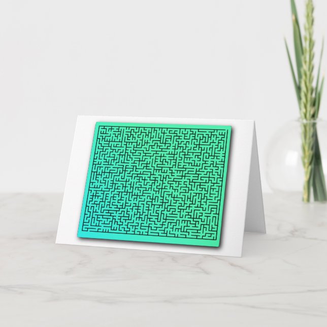 Cartes Pour Fêtes Annuelles Green maze (homonymie) (Devant)