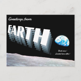 Cartes Pour Fêtes Annuelles Greetings from Earth Postcards