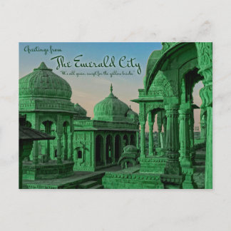 Cartes Pour Fêtes Annuelles Greetings from the Emerald City Postcards