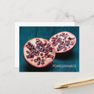 Cartes Pour Fêtes Annuelles Grenade Fruit végétal Gourmet Foodie Souvenir
