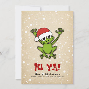 Cartes Pour Fêtes Annuelles Grenouille de Noël