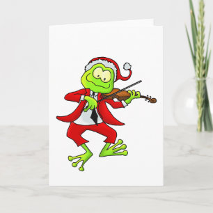 Cartes Pour Fêtes Annuelles Grenouille de Noël