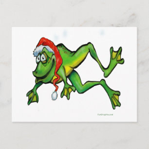 Cartes Pour Fêtes Annuelles Grenouille de Noël