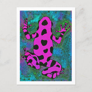 Cartes Pour Fêtes Annuelles Grenouille de roses indien avec les taches noires