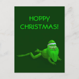 Cartes Pour Fêtes Annuelles Grenouille du Père Noël