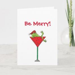 Cartes Pour Fêtes Annuelles Grenouille Pompette-tini's