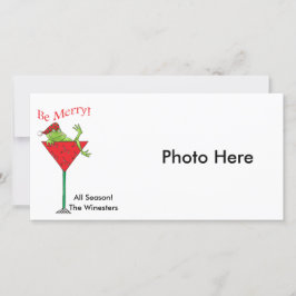 Cartes Pour Fêtes Annuelles Grenouille Pompette-tini's