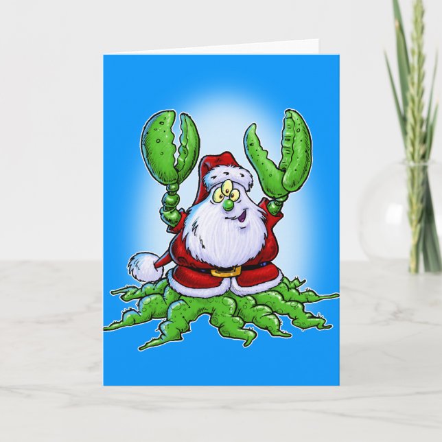 Cartes Pour Fêtes Annuelles Griffes de Père Noël (Devant)