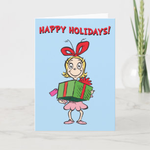 Cartes Pour Fêtes Annuelles Grille Cindy-Lou Qui - Tenant Présent