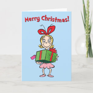 Cartes Pour Fêtes Annuelles Grille Cindy-Lou Qui - Tenant Présent