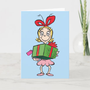 Cartes Pour Fêtes Annuelles Grille Cindy-Lou Qui - Tenant Présent