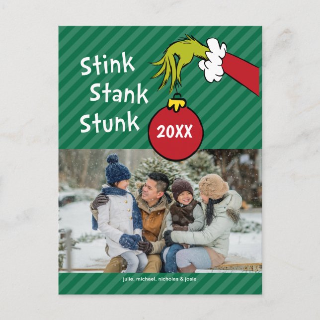 Cartes Pour Fêtes Annuelles Grille | Tige puante (Devant)