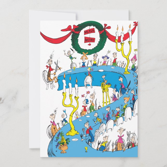 Cartes Pour Fêtes Annuelles Grinch classique | Joyeux Joyeux Fête (Devant)