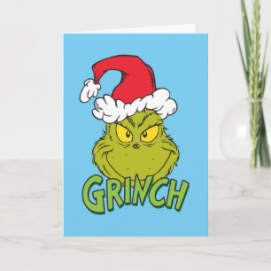 Cartes Pour Fêtes Annuelles Grinch classique   Naughty ou Nice